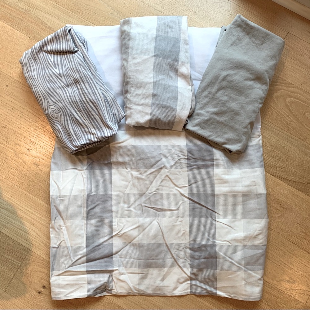Carousel Designs crib skirt and sheets bundle